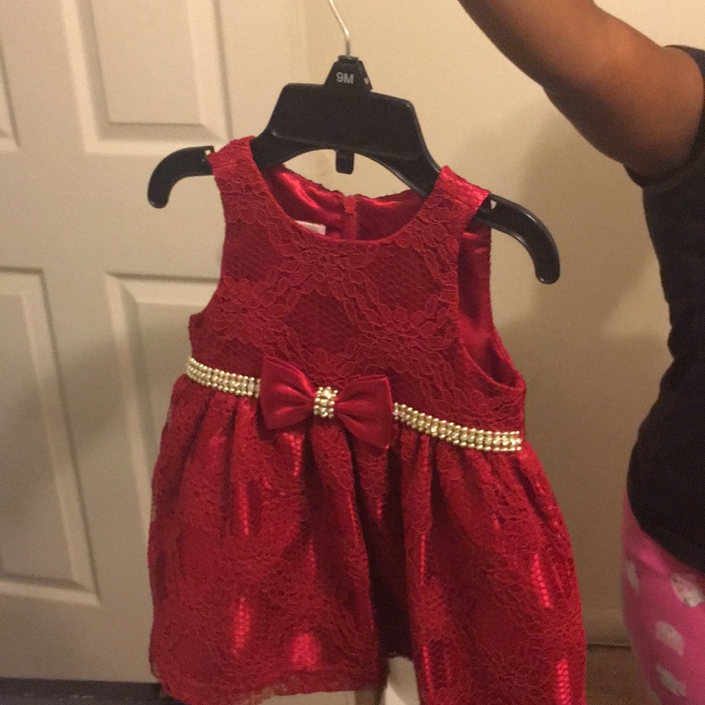 9mos red Christmas dress only worn once